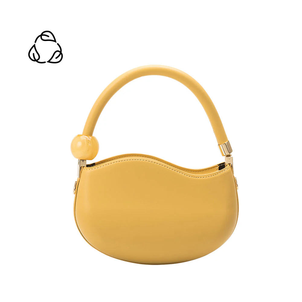 Yellow Jennie Recycled Vegan Leather Crossbody Bag | Melie Bianco | Melie Bianco
