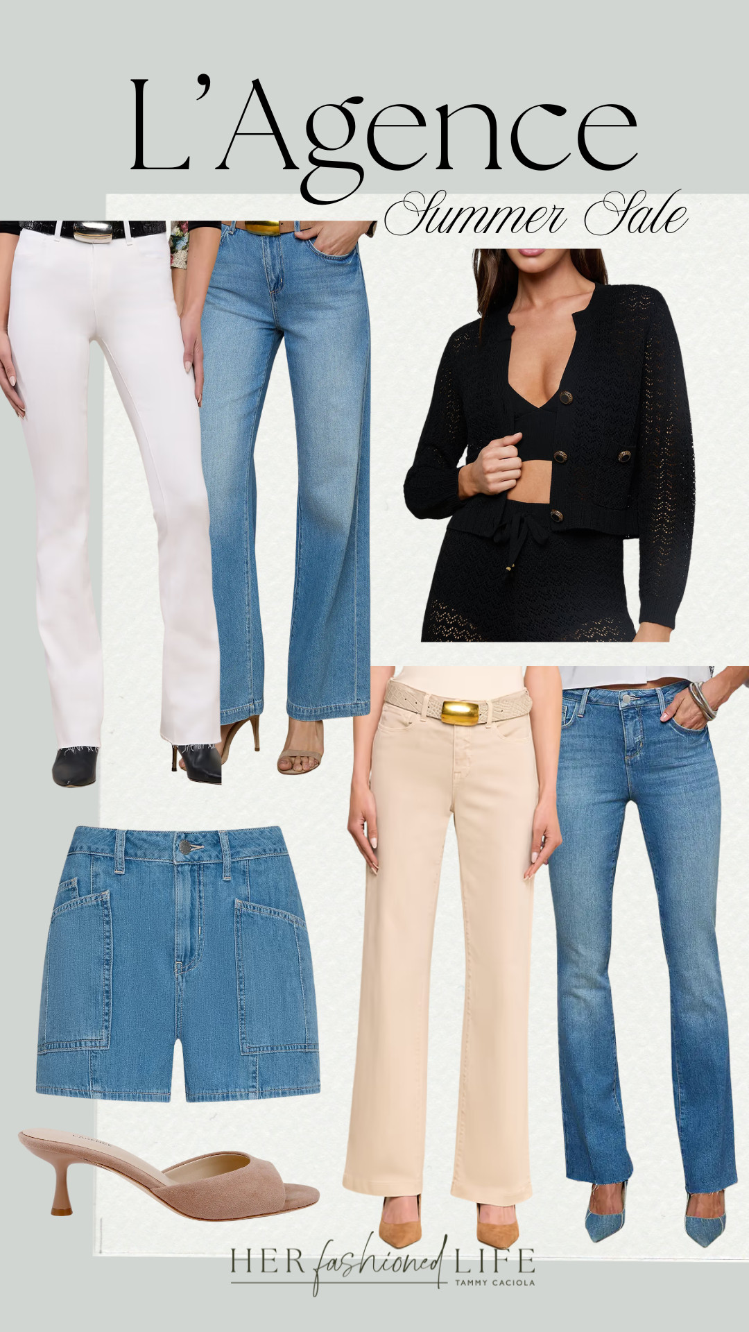 The L'Agence summer sale is here and the denim alone is worth shopping. These are the pieces that never go out of style. #lagence #lagencedenim #summersale #denimstyle 

 #LTKgrwm #LTKootd #LTKOver40