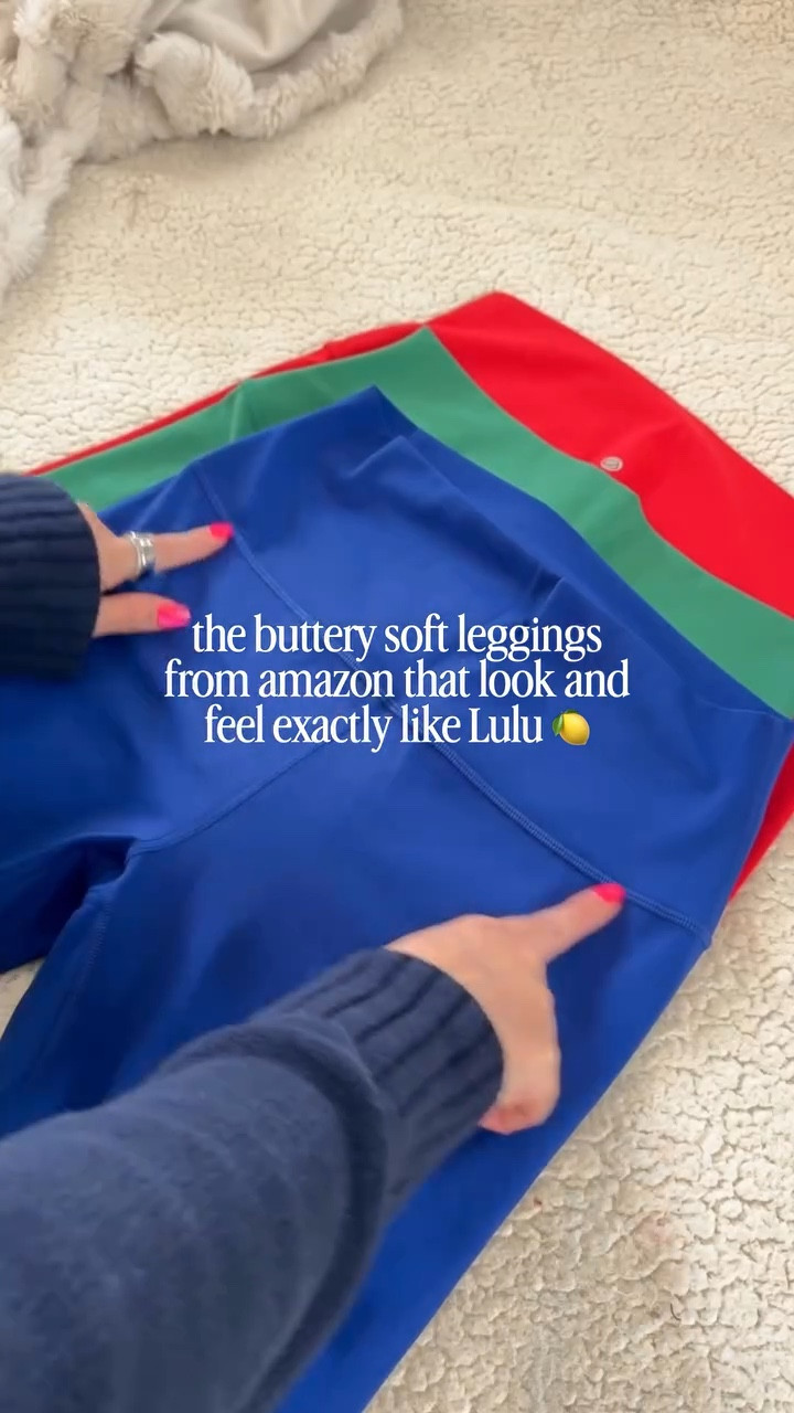 Comment NEED to shop the buttery soft leggings that I’d choose over Lulu any day! 👀✨💓 currently 15% off for Amazons big spring sale! I wear a size Large! Follow @maciejade for more midsize fashion! 🫶🏻 

amazon leggings | amazon deals | lululemon leggings | buttery soft | align leggings | look for less | best leggings