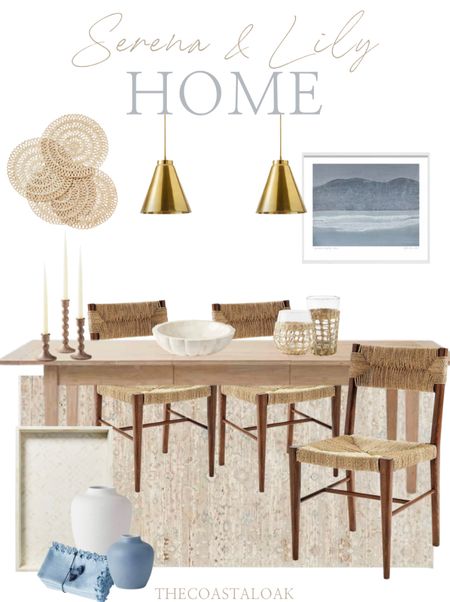 Serena & Lily dining room look for your coastal home  

#LTKhome #LTKSeasonal