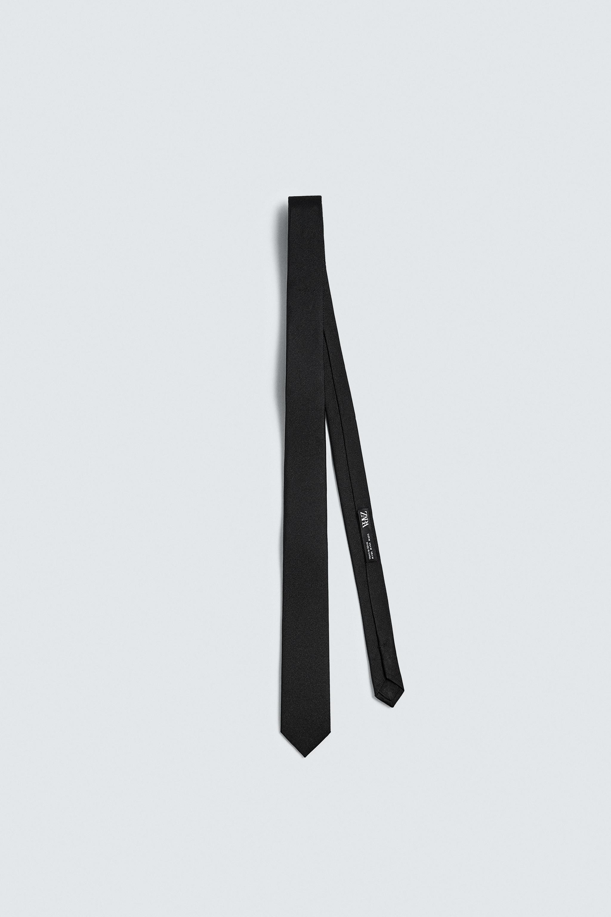 100% SILK SKINNY TIE | Zara AU