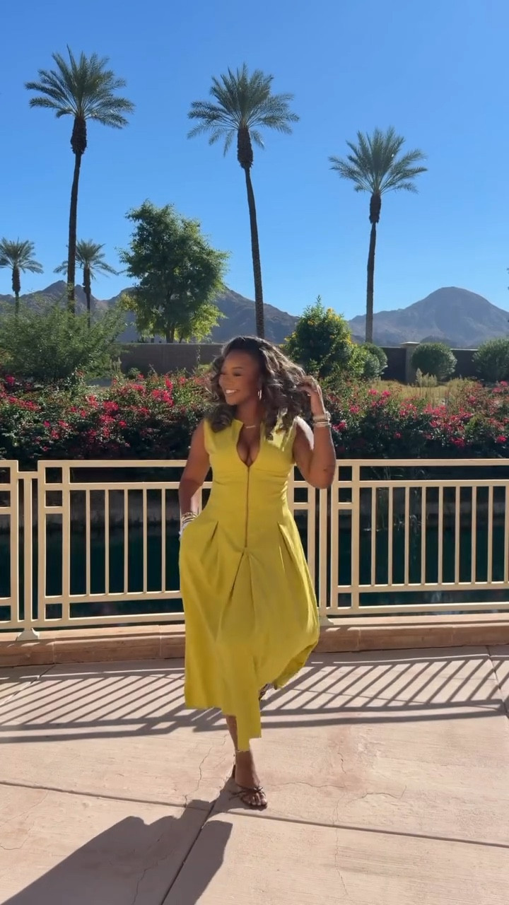 5’9 200 lbs wearing a medium!! Dress runs big so medium fit perfect. Added my undergarments too!

#LTKTall #LTKMidsize #LTKootd