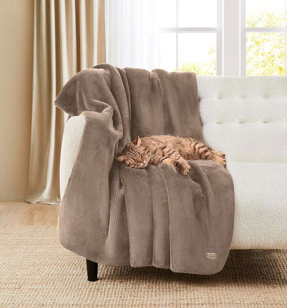 UGG Whitecap Plush Throw Blanket Fleece Lightweight Soft Cozy Throw for Bed or Chair, Luxury Home... | Amazon (US)