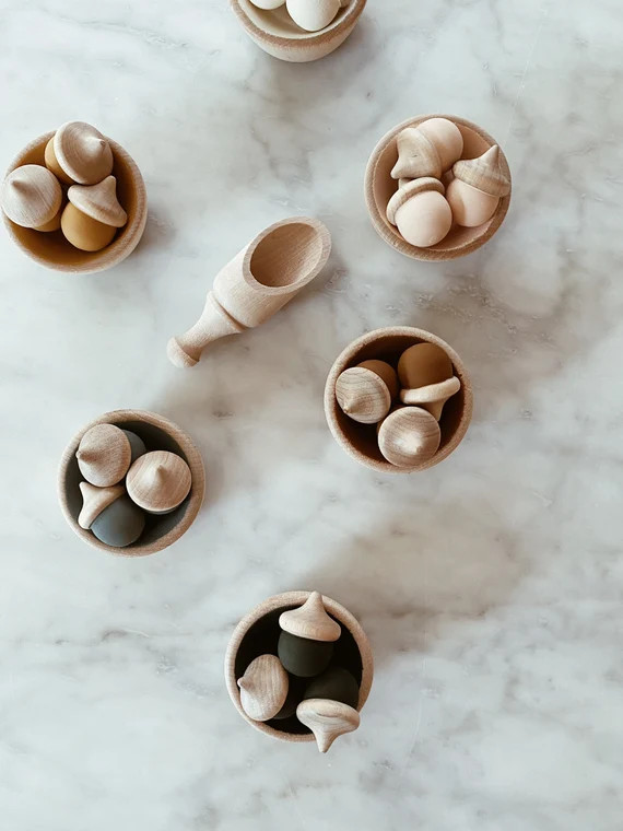 Acorn Sorting Set Montessori Toy | Etsy (US)
