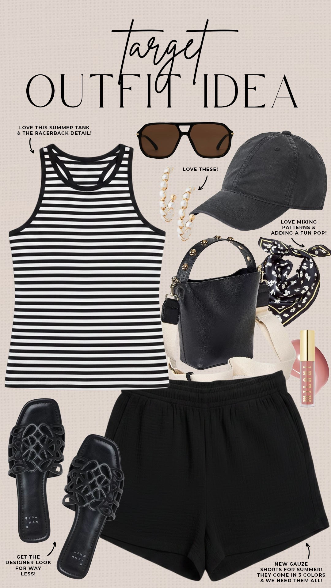 Neutral summer style from Target!

#targetfinds

Target finds. Target fashion. Target new arrivals. Target summer style. Target causal summer outfit. Target gauze shorts. Target striped tank.

#LTKootd #LTKgrwm #LTKSeasonal