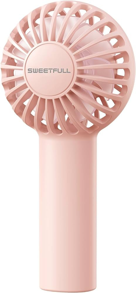 SWEETFULL Mini Portable Fan Powerful Handheld Fan Rechargeable,3 Speeds Personal Small Hand Fan f... | Amazon (US)