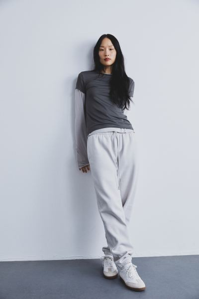 Fitted Microfiber T-shirt | H&M (US + CA)