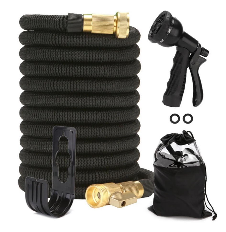50 Ft Expandable Garden Hose, with 8 Spray Nozzle, Black

#LTKHome #LTKFindsUnder50 #LTKSeasonal