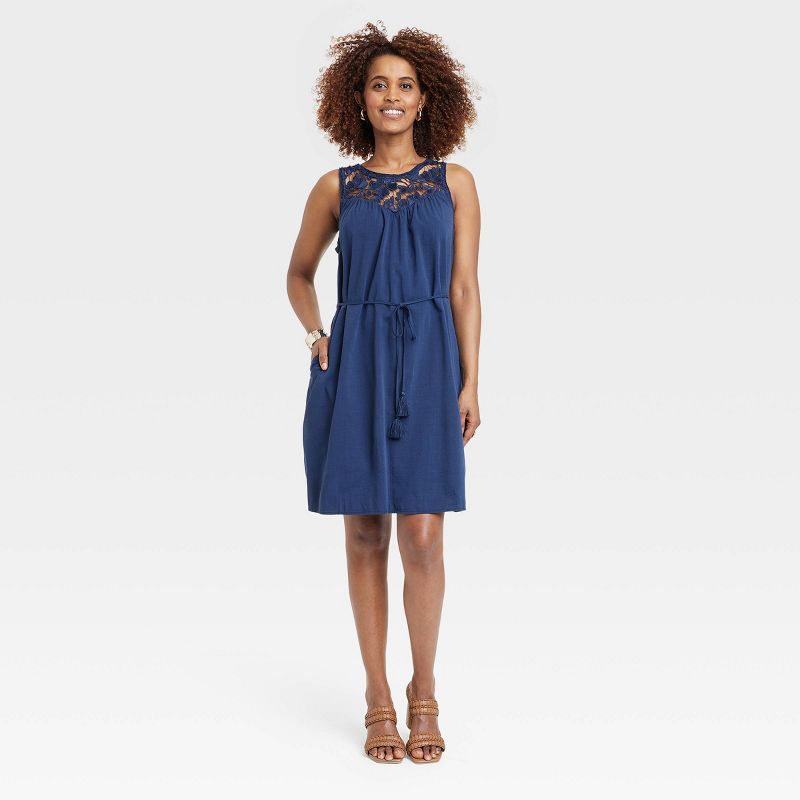Women's Wide Strap Sleeveless A-Line Dress - Knox Rose™ | Target