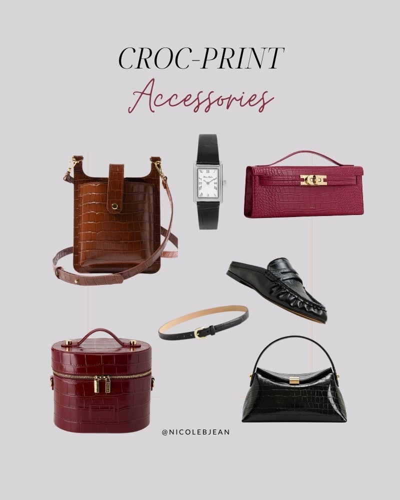 Prediction: Croc-print accessories will be huge in 2026. 

#LTKOver40