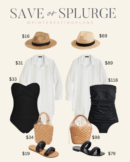 Save or splurge? I have the splurge or this cover up and it doubles as a shirt you can tie or wear as is! 

Swim, bathing suit, resort wear, travel, beach outfit, pool outfit, sun hat, save or splurge, beach bag

#LTKunder50 #LTKswim #LTKtravel
