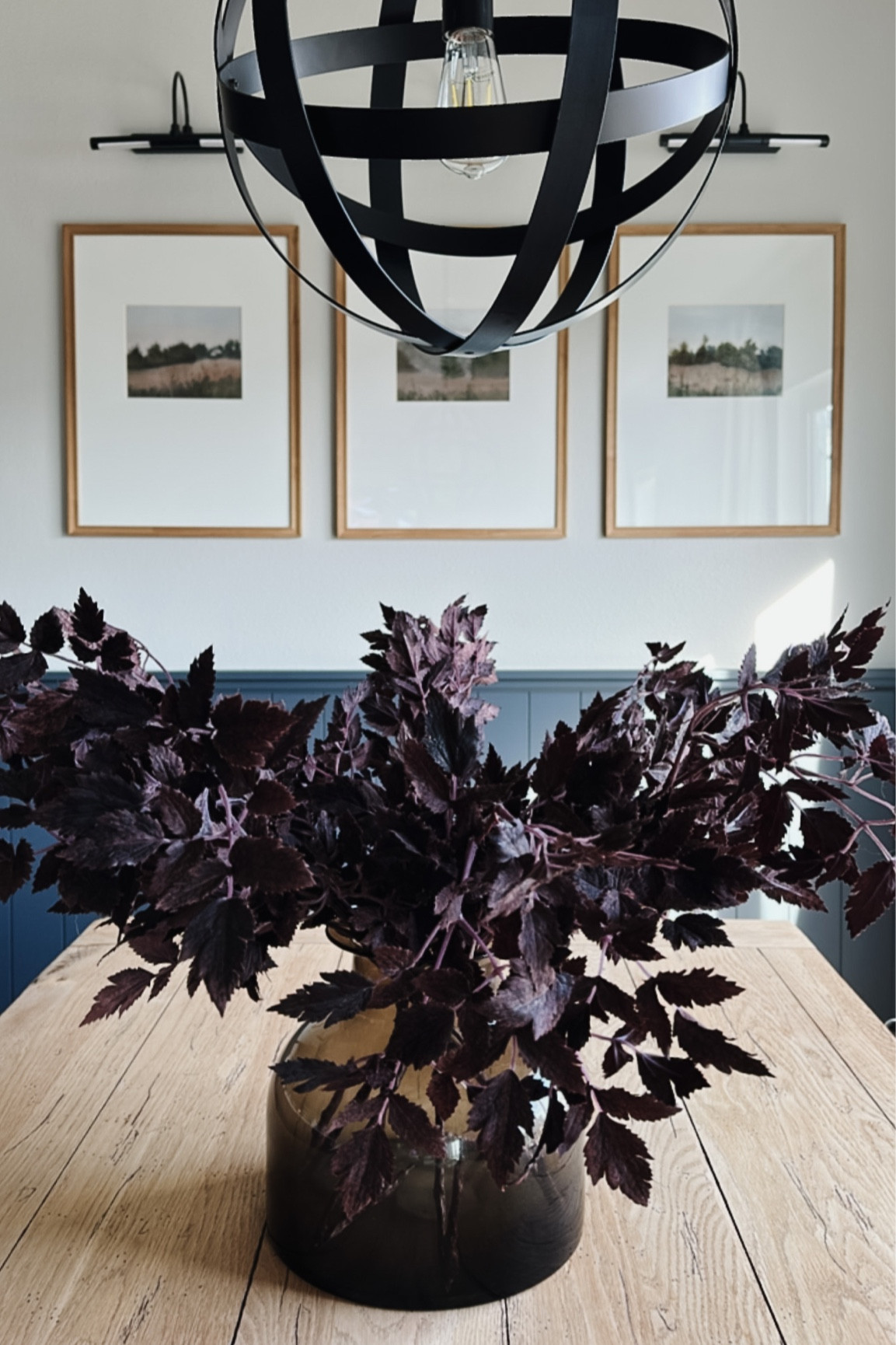 Afloral viral stems, plum stems, gallery wall, studio McGee frames, collection prints, black globe dining light, fall decor

#LTKstyletip #LTKSeasonal #LTKHoliday