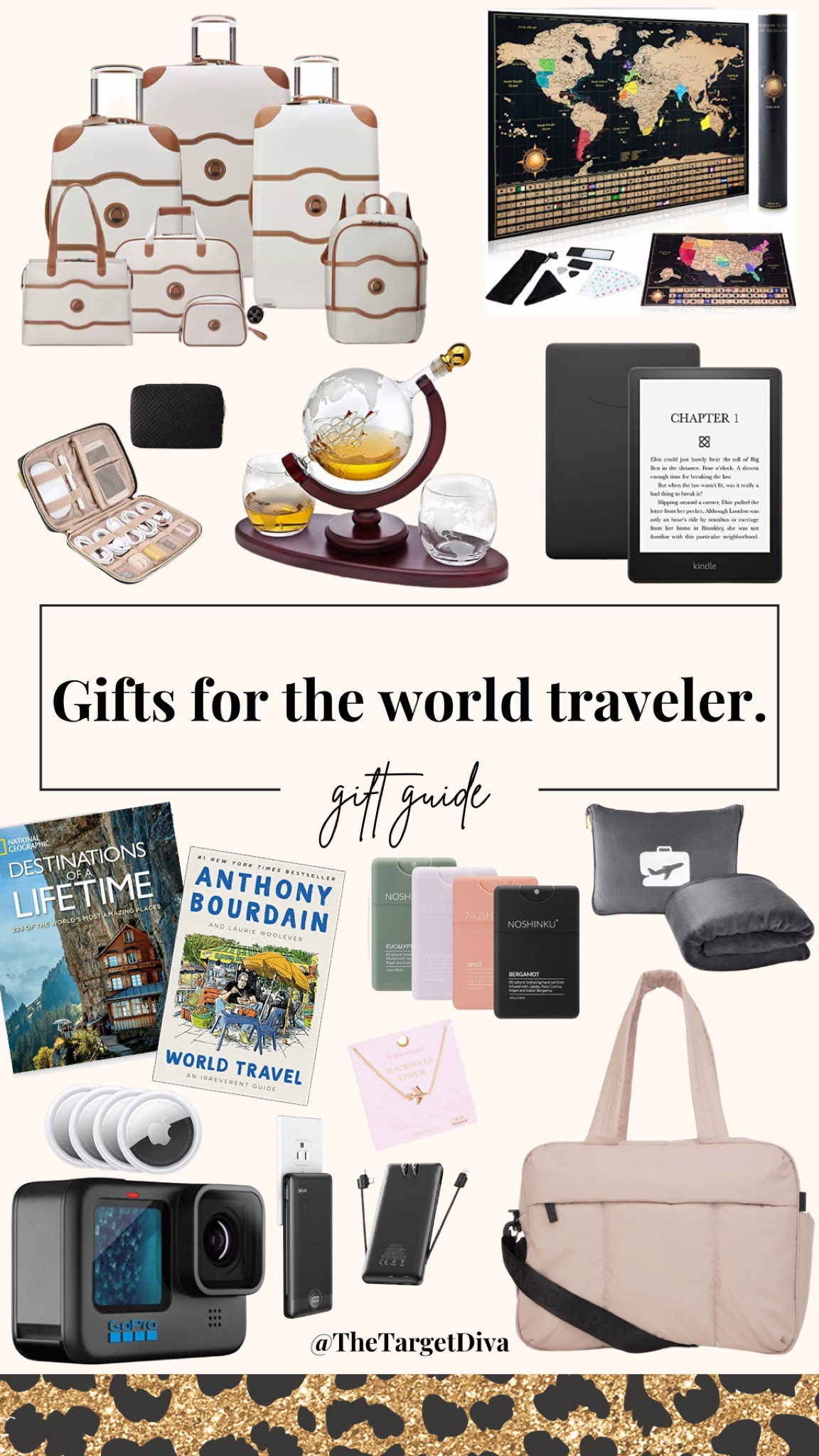 GIFTS FOR THE WORLD TRAVELER: These are some of my favorite gift ideas for the jet-setters and world travelers! 🌎🎁 AND, some of these gifts are on sale right now! 👏🏼

#giftidea #giftguide #giftsfortheworldtraveler #travelgifts #travel #giftsforhim #giftsforher #christmasgift #holidaygift #holidaygiftguide #christmas #holidays #stockingstuffer #giftsformom #giftsfordad #girlgifts #giftsforhusbands #giftsforcollegekids #boygifts #amazon #amazonfinds #target #targetfinds #walmart #walmartfinds #blackfriday #cybermonday #cyberweek #sale #travelstyle #suitcase #luggage #luggageset #delseyluggage #rollingsuitcase #kindle #travelbag #carryon #travelbooks #travelorganization #whiskeydecanter #cordorganization #worldmap #airplanenecklace #handsanitizer #gopro #camera #travelpillow #airtags #portablecharger 



#LTKHoliday #LTKGiftGuide #LTKCyberweek