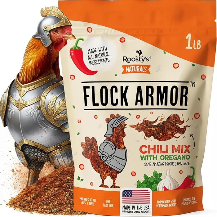 Roosty's Naturals Flock Armor - Chicken De-Wormer Powder - Chili Mix | XL 1LB Pouch | All-Natural... | Amazon (US)