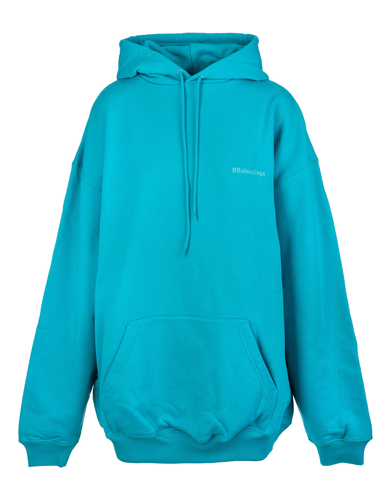 Balenciaga Unisex BB Oversize Hoodie in Turquoise | StockX