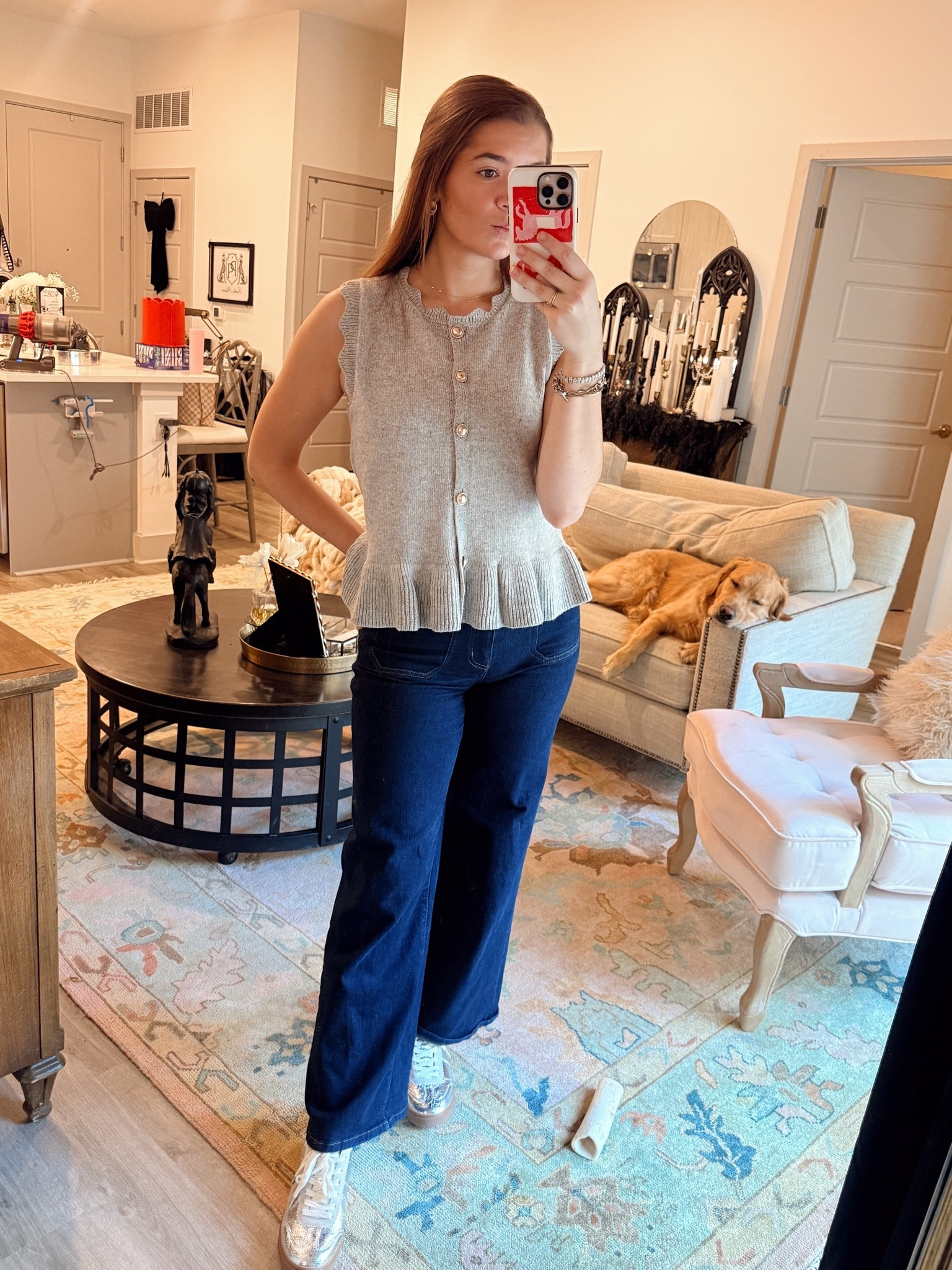The cutest transitional sweater from Walmart (& other outfit links)