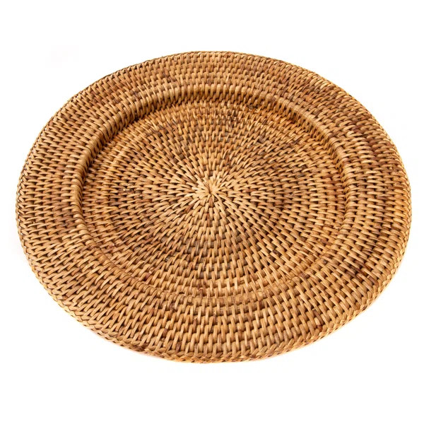 Lille Jute/Rattan Charger | Wayfair North America