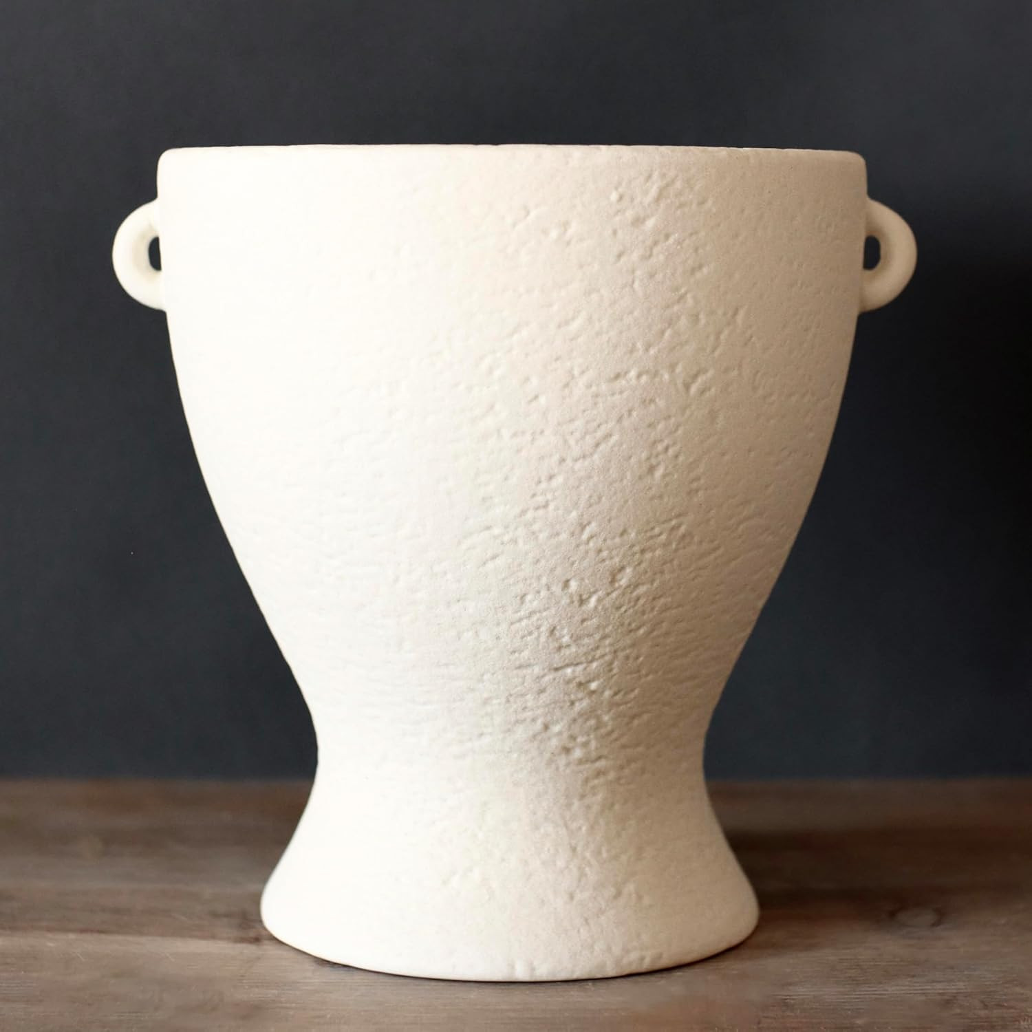 Ceramic Vase with Handles - Modern Terracotta Rustic Pottery for Home Decor, Living Room, House D... | Amazon (US)