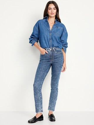 High-Waisted OG Straight Ankle Jeans | Old Navy (US)
