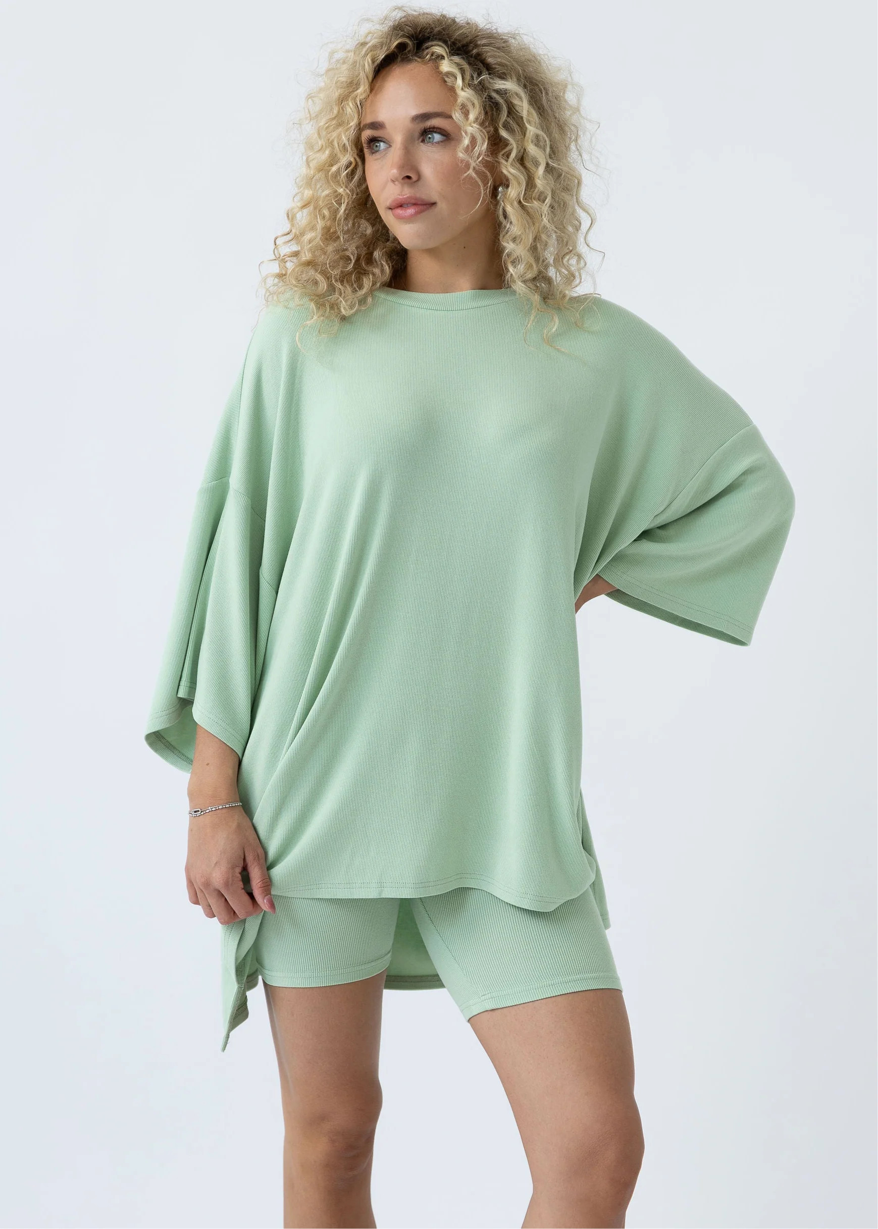 All Weekend Long Set Mint Matcha XXL | The Foxy Kind
