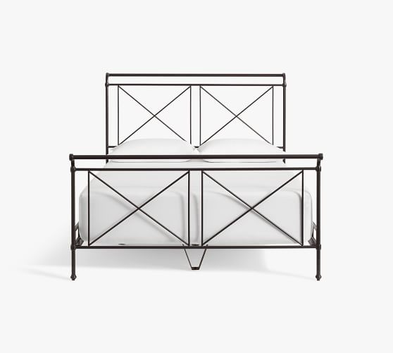 Loleta Iron Sleigh Bed | Pottery Barn (US)