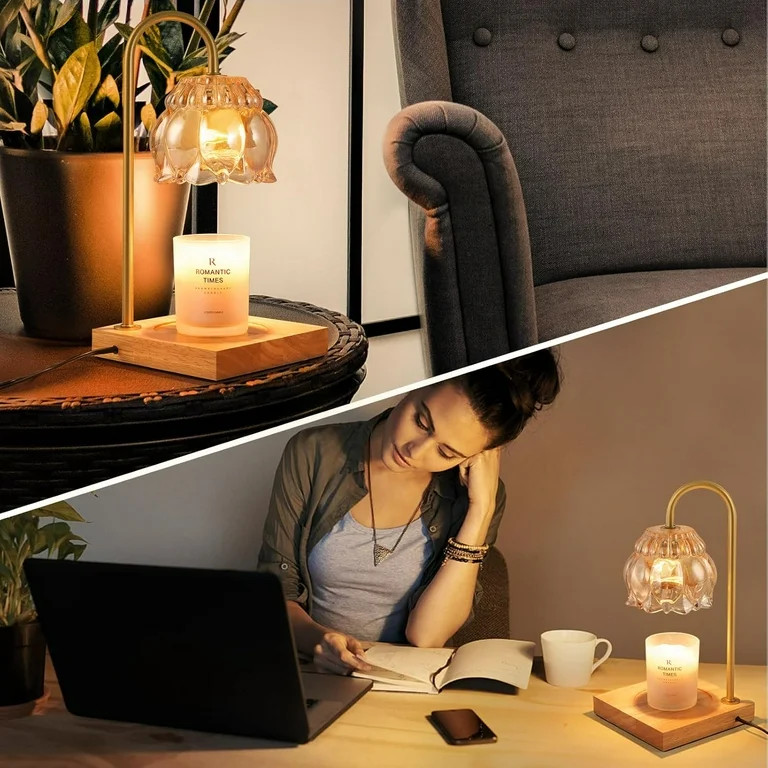 Nordic Hygge Electric Dimmable Candle Lamp Warmer with Timer, Christmas Birthday Gifts for Mom Wo... | Walmart (US)