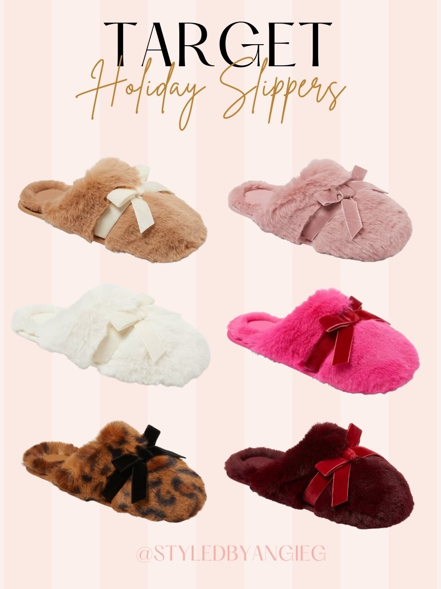 Target Holiday Slippers! On sale right now for $6! 

These would make a perfect gift or stocking stuffer!!


Christmas slippers, slippers under $10, gifts for her, stocking stuffer, gifts for mom, bow slippers, target finds, target fashion, target slippers,#LTKCyberWeek 

#LTKGiftGuide #LTKFindsUnder50