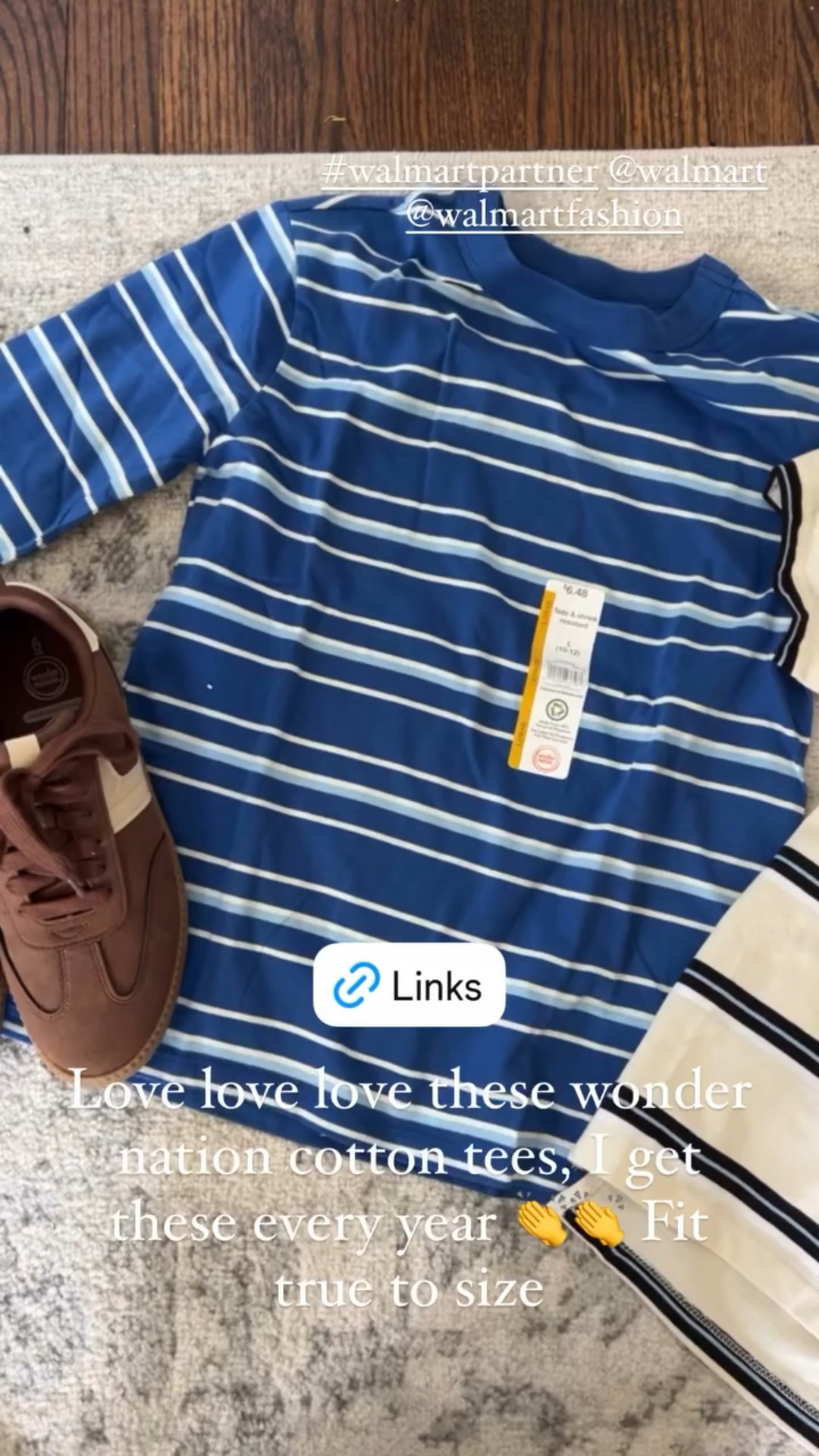 Love love love these wonder nation cotton tees, I get these every year 👏👏 Fit true to size #walmartpartner @walmart @walmartfashion backtoschool

#LTKFindsUnder50 #LTKKids