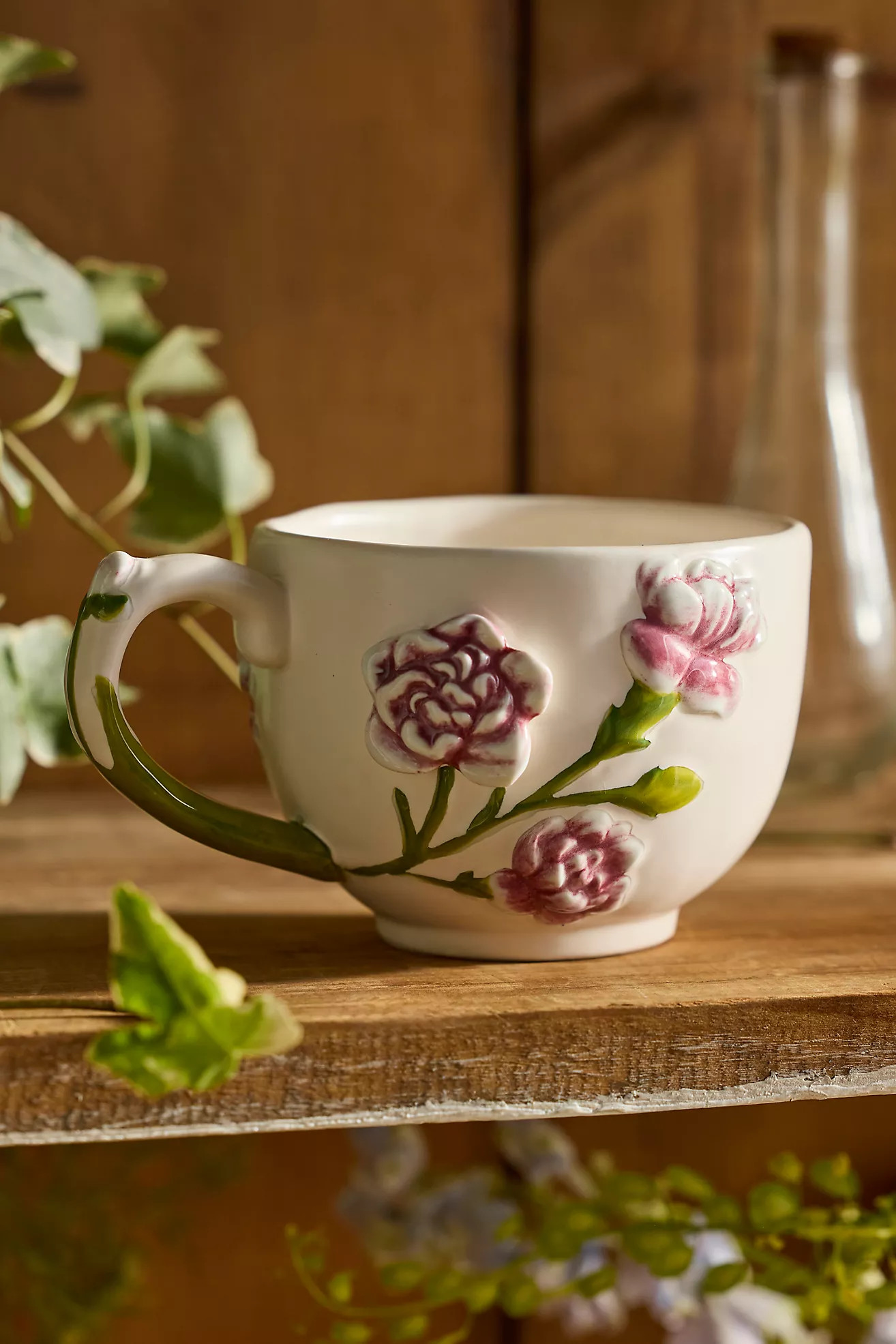 Flower of the Month Stoneware Mug | Anthropologie (US)