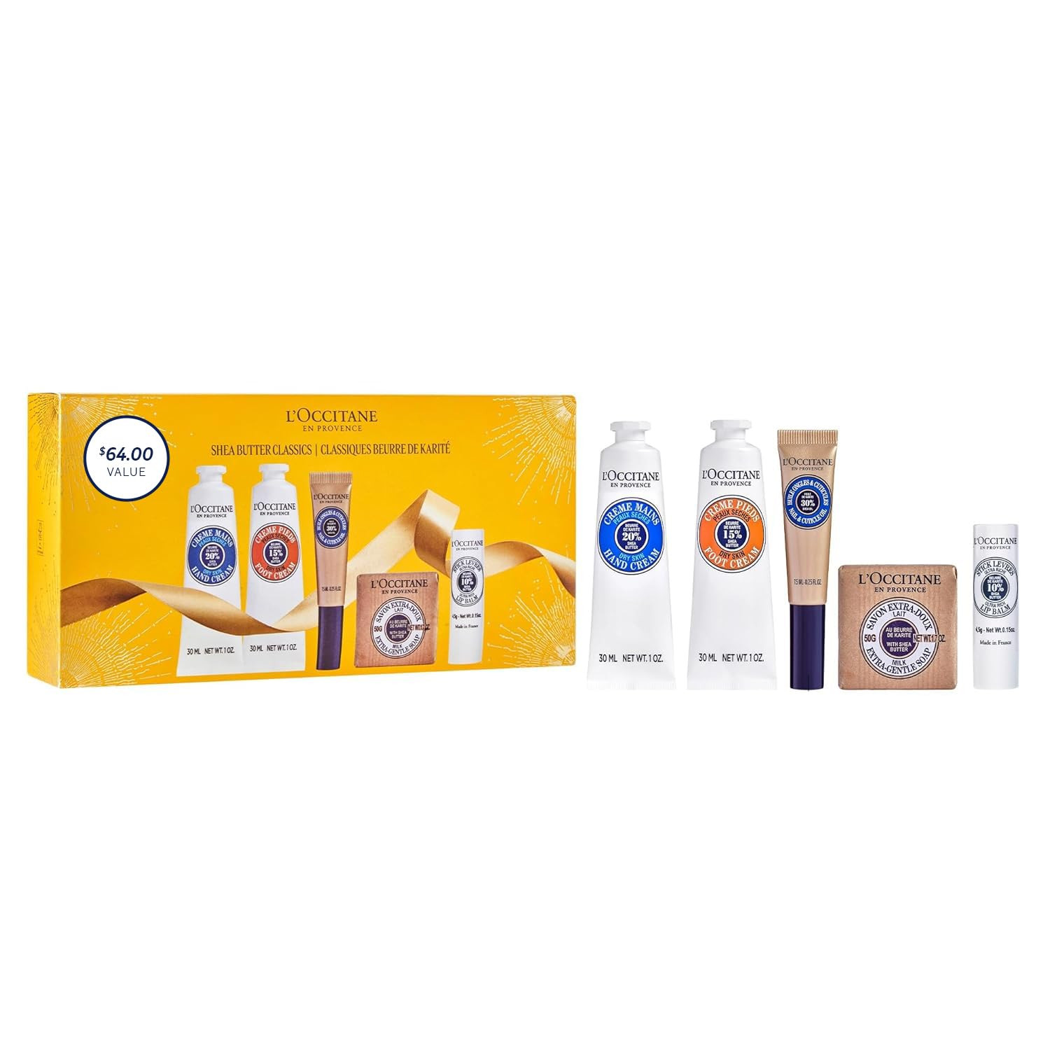 L’Occitane Shea Butter Classics Holiday Gift Set, Soothing, Nourishing & Hydrating Daily Essent... | Amazon (US)