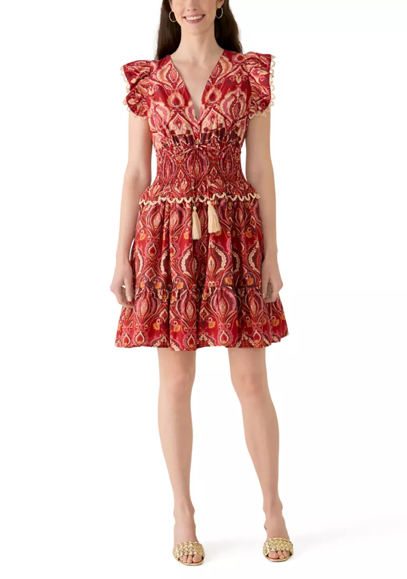 Women's Short Sleeve Printed A-Line Dress | Belk