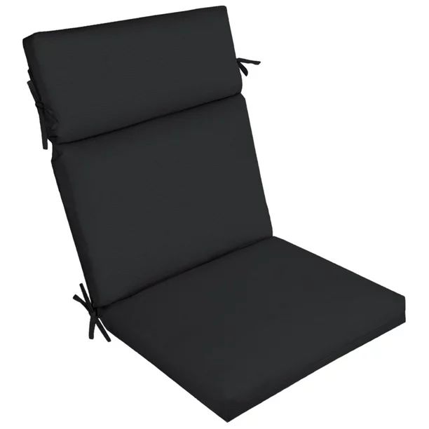 Better Homes & Gardens 44" x 21" Black Rectangle Outdoor Chair Cushion, 1 Piece | Walmart (US)