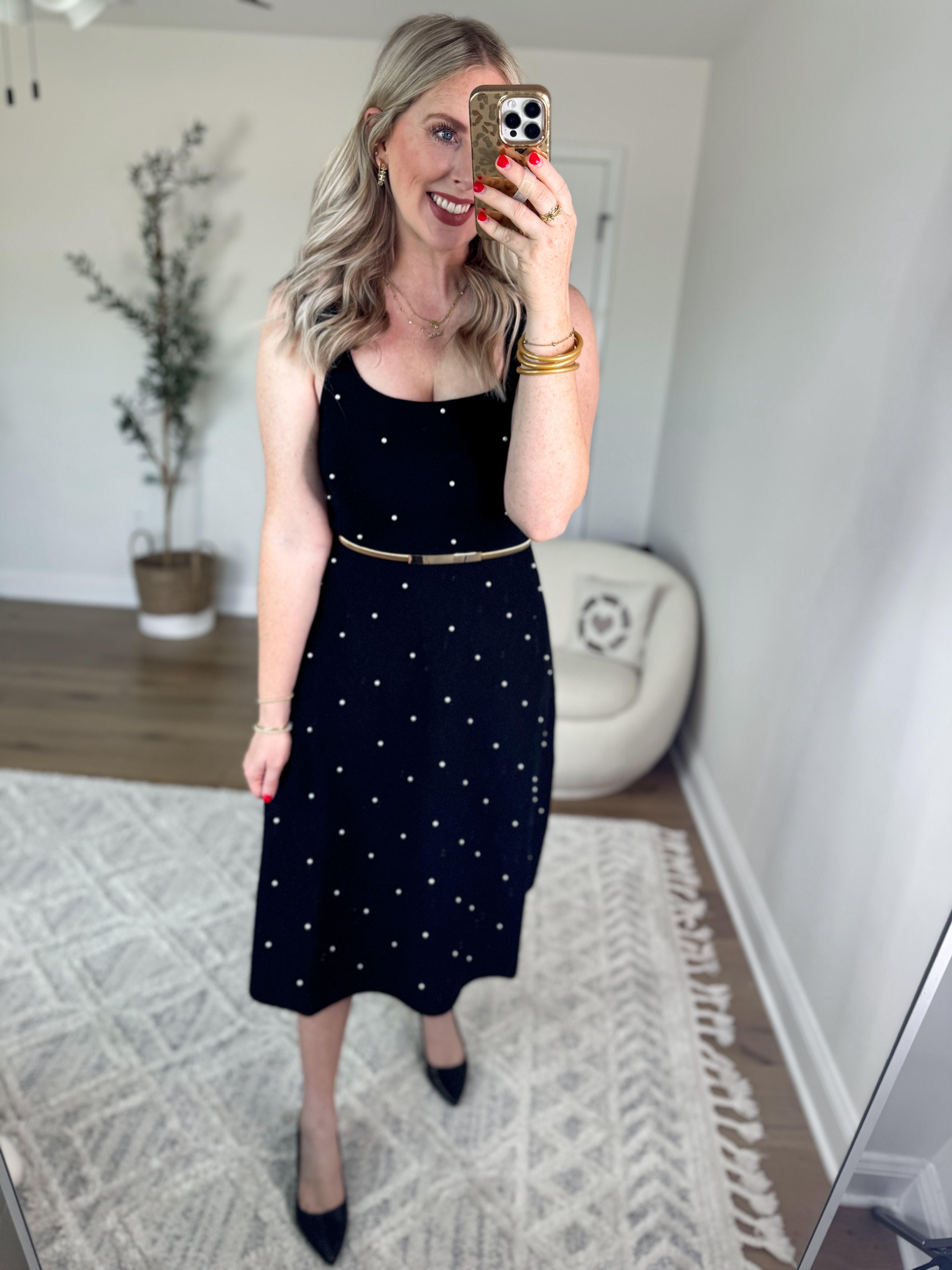 black dress walmart Black Zandra Midi Dress main image 0
