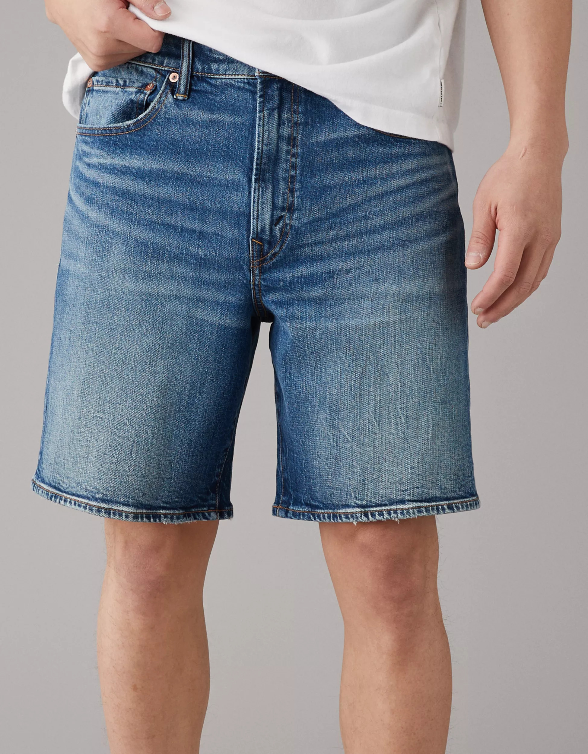 AE EasyFlex 9" Loose Denim Short | American Eagle Outfitters (US & CA)