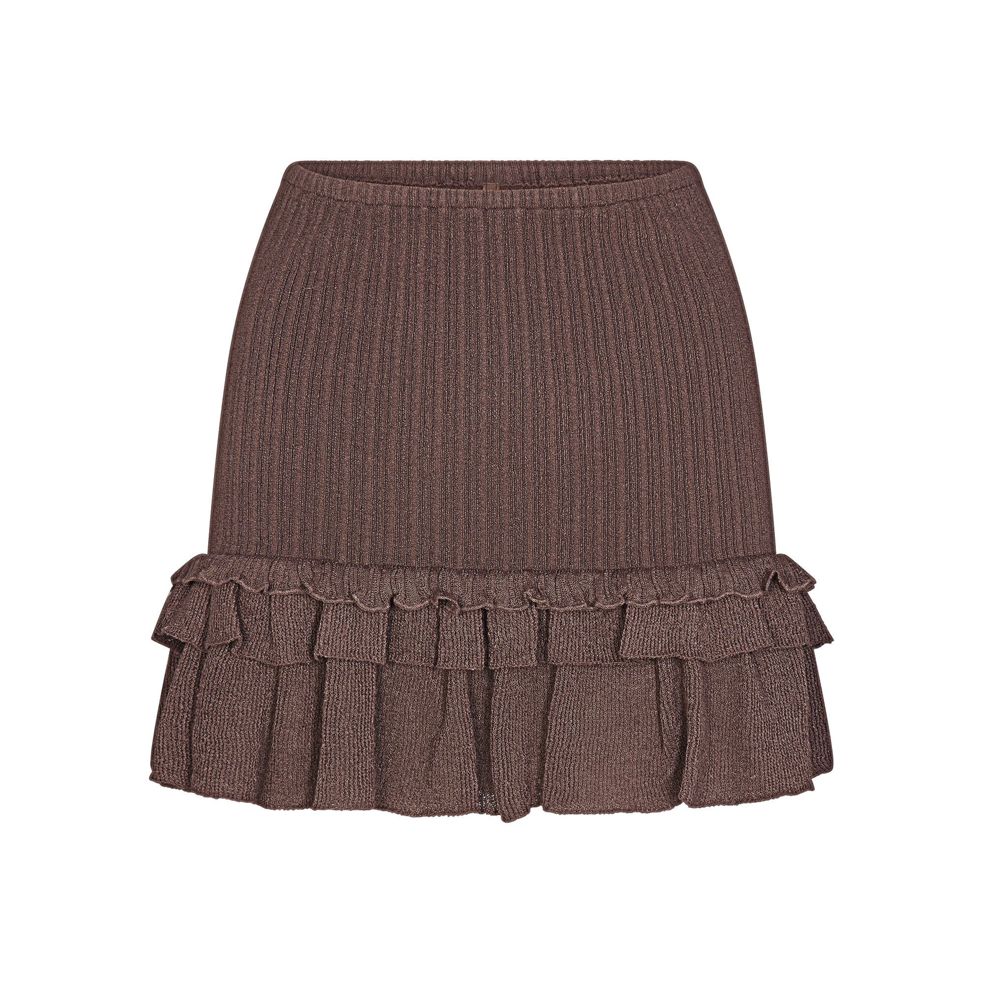 SHEER KNIT RUFFLE MINI SKIRT | AMETHYST | SKIMS | SKIMS (US)