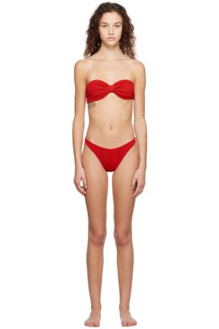 Red Jean Bikini | SSENSE