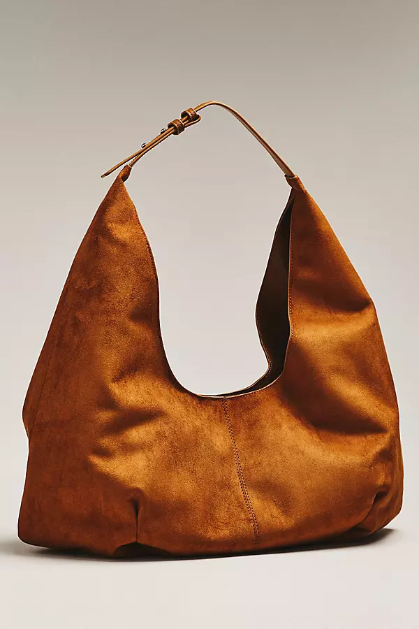 Large Faux-Suede Slouchy Tote | Anthropologie (US)