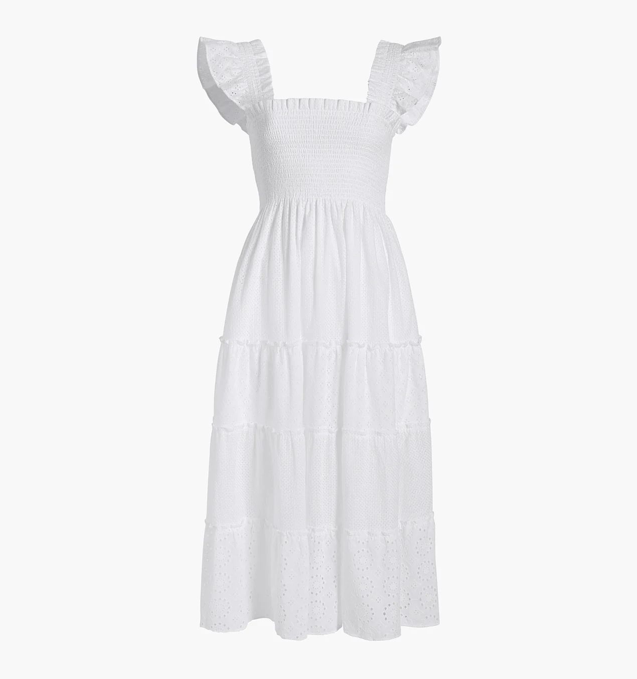 The Ellie Nap Dress - White Eyelet | Hill House Home