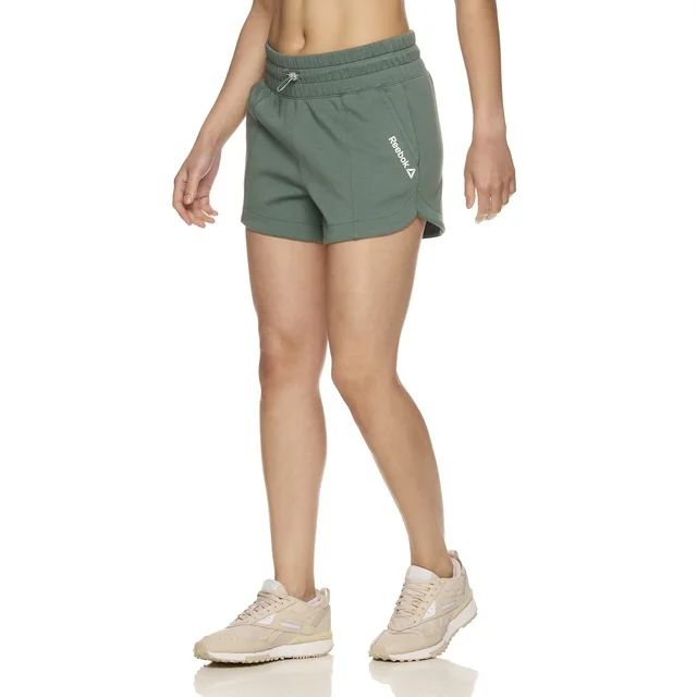 Reebok Women's High Waist Knit Shorts, Sizes XS-XXXL - Walmart.com | Walmart (US)