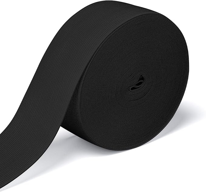 Elastic Band for Sewing, 2 Inch x 12 Yard High Elasticity Sewing Elastic Bands for Waistbands Pan... | Amazon (US)