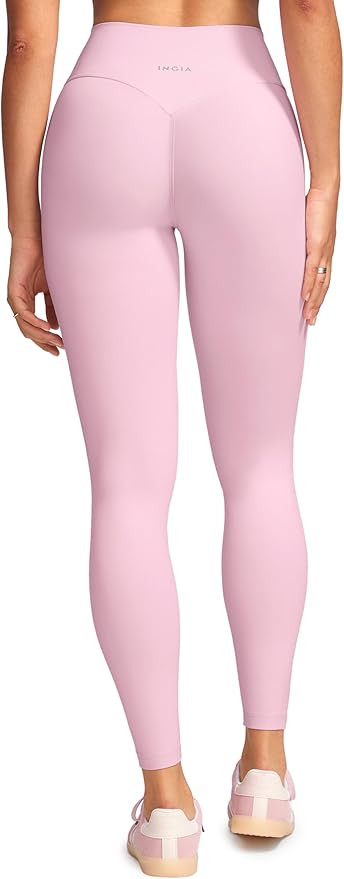 Womens High Waist No Front Seam Scrunch Butt Leggings Workouts 25 Inches V-Back Scrunch Booty Gym... | Amazon (US)