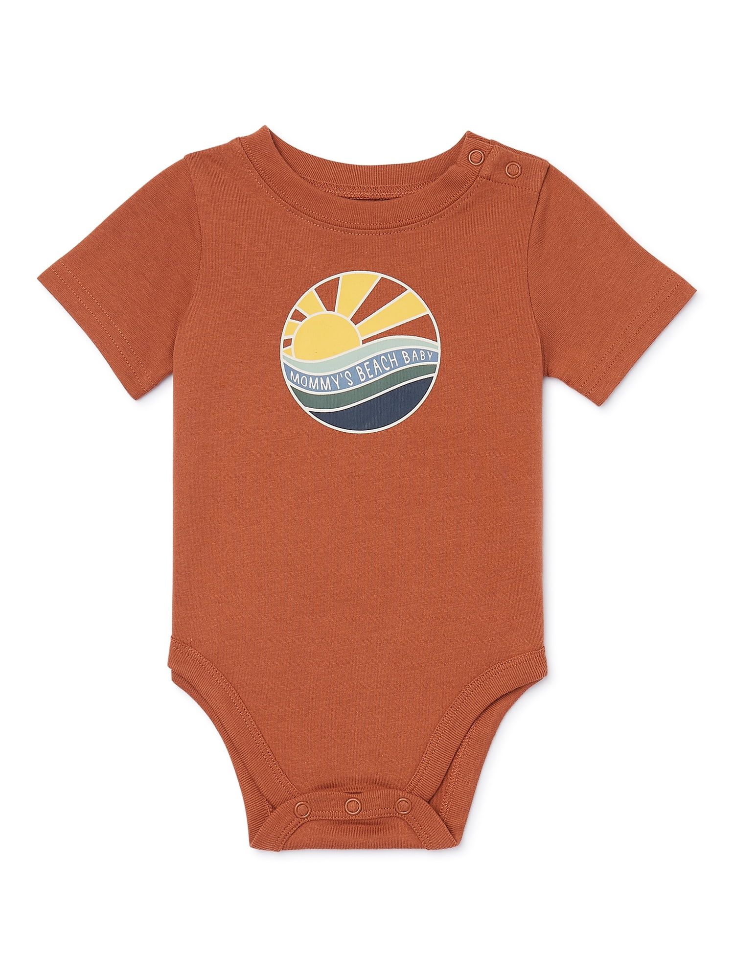 Garanimals Baby Boy Short Sleeve Graphic Bodysuit, Sizes 0-24 Months - Walmart.com | Walmart (US)
