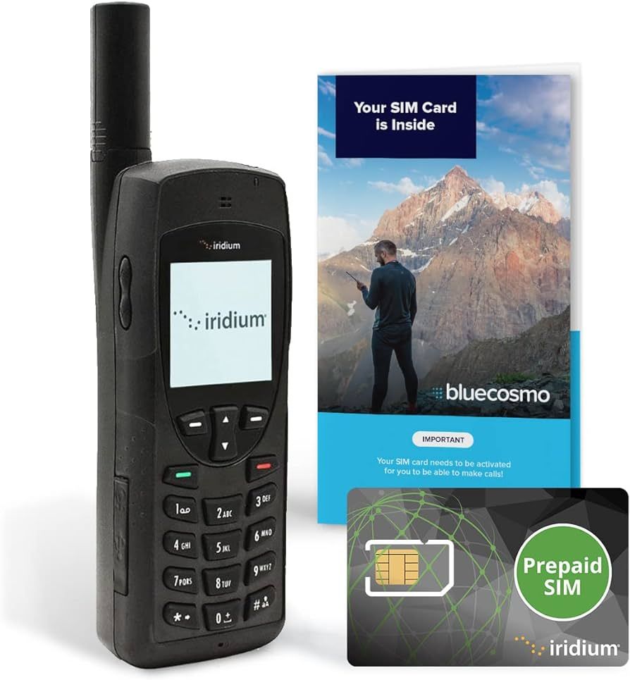 BlueCosmo Iridium 9555 Satellite Phone Bundle - Only Truly Global Satellite Phone - Voice, SMS Te... | Amazon (US)