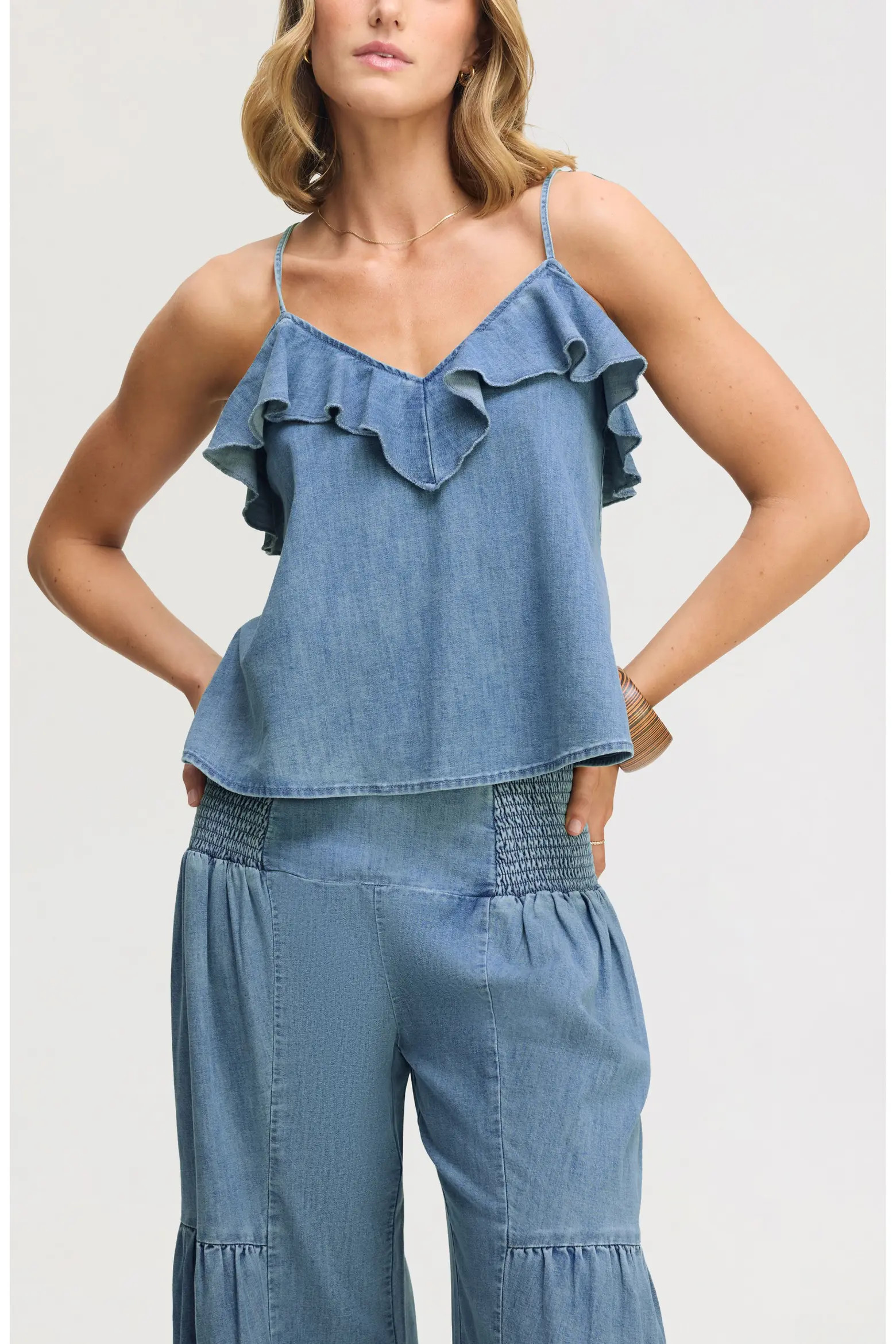 Ruffle Tie Strap Camisole (Women) | Nordstrom | Nordstrom