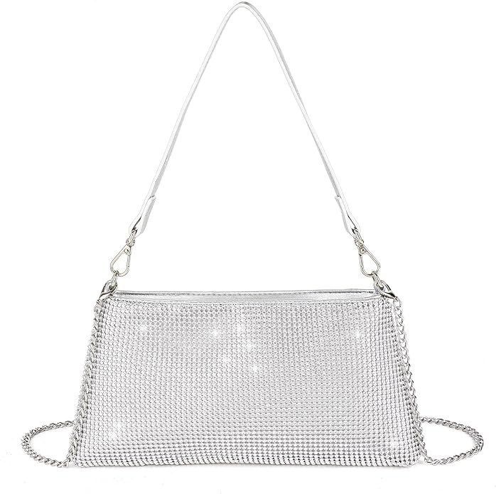 Valleycomfy Bling Evening Clutch Bag for Women Lady Girl Bride Rhinestone Purse For Prom Cocktail... | Amazon (US)