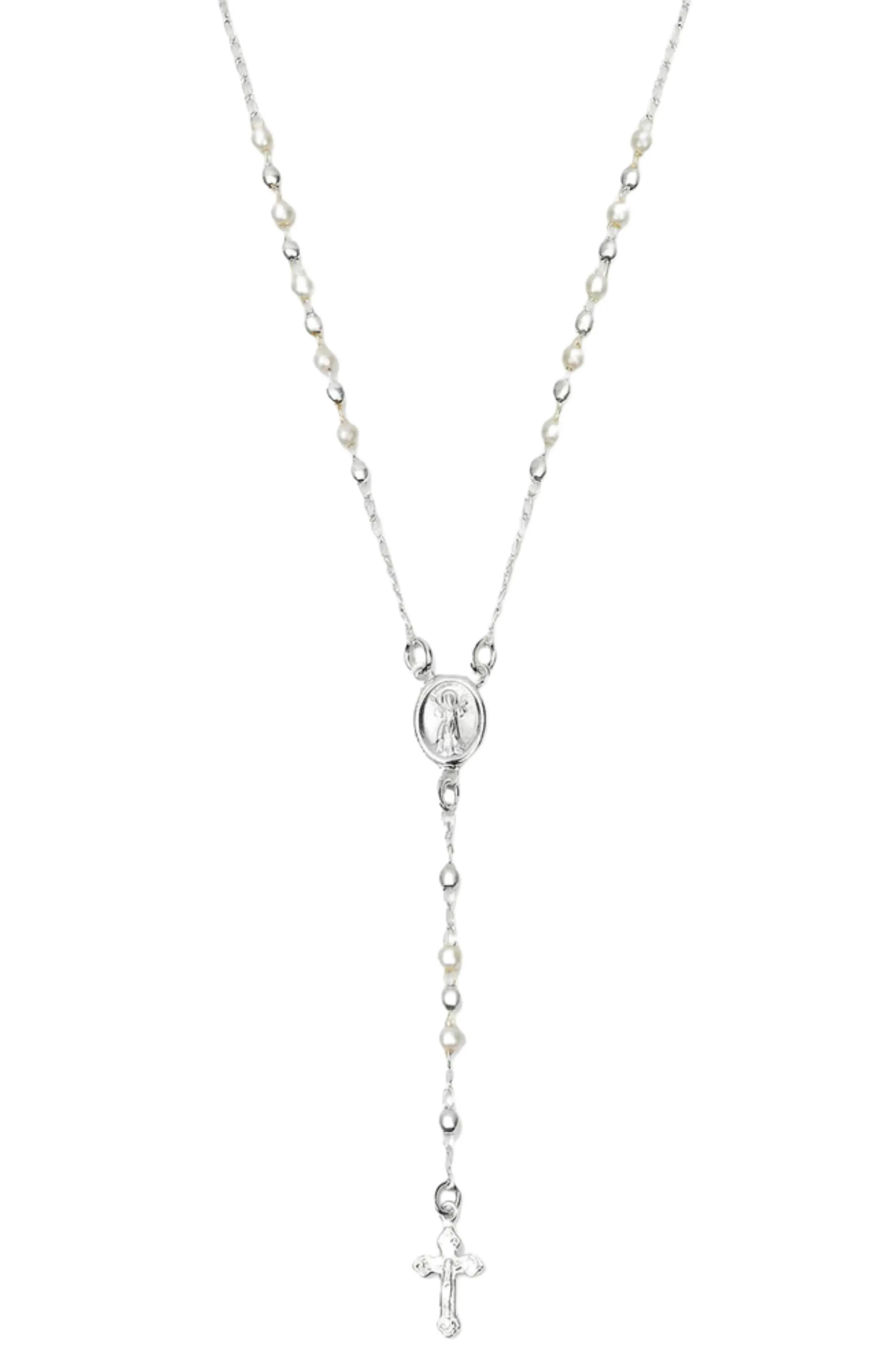 The Pearl Rosary Cross Pendant Necklace (Women) | Nordstrom | Nordstrom