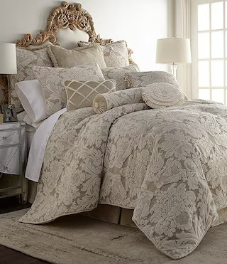 Brighton Chenille Damask Comforter | Dillard's