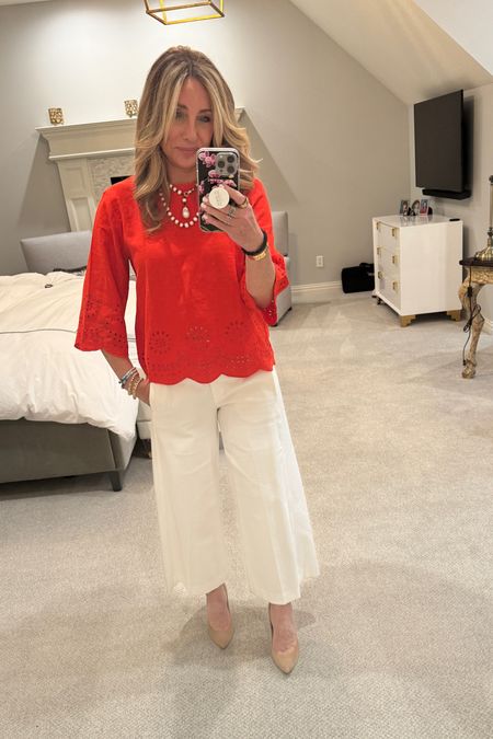 This is the original outfit I was planning to wear for a wkyc segment. I love the scallops on the hem and sleeves. 

#LTKFindsUnder50 #LTKWorkwear #LTKStyleTip
