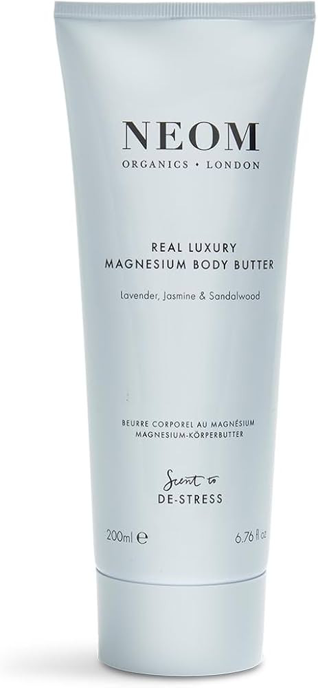 NEOM- Real Luxury Magnesium Body Butter, 200ml | Cream Moisturiser With Essential Oils | Nourish ... | Amazon (UK)