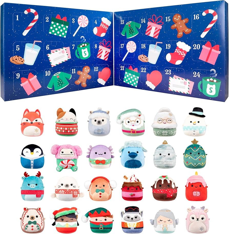 Squishmallows Original 24-Day Micromallows Holiday Plush Advent Calendar | Amazon (US)